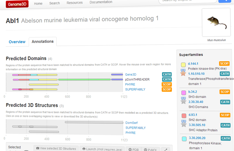 Genome3D: annotating genomes with structure